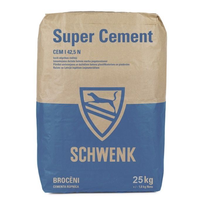 Portlandcements CEM I 42,5 N Super cement 25kg